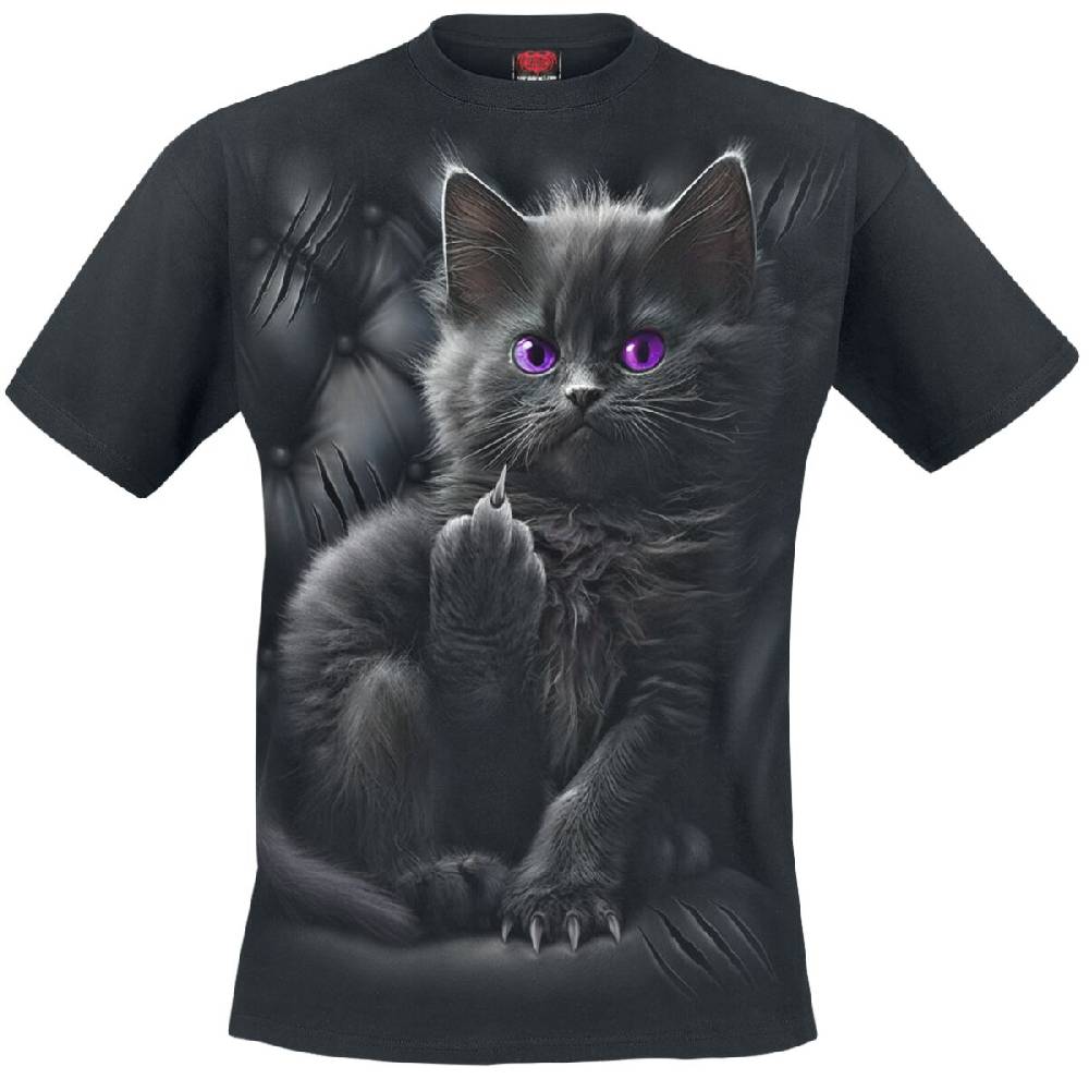EMP "Cattitude" T-Shirt schwarz von Spiral Black Friday Preise