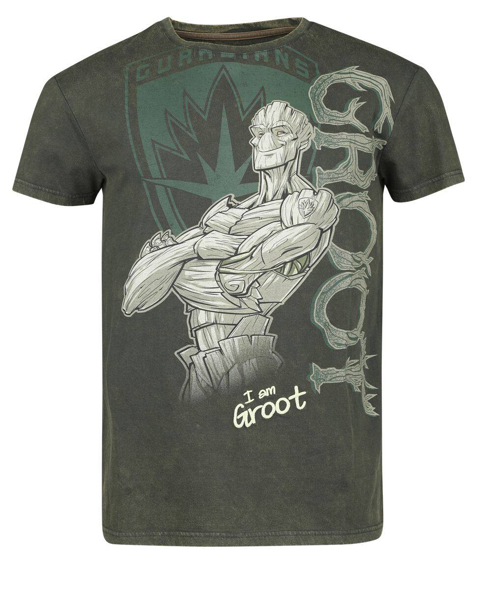 EMP "Groot" T-Shirt dunkelgrün von Guardians Of The Galaxy Meist gekauft