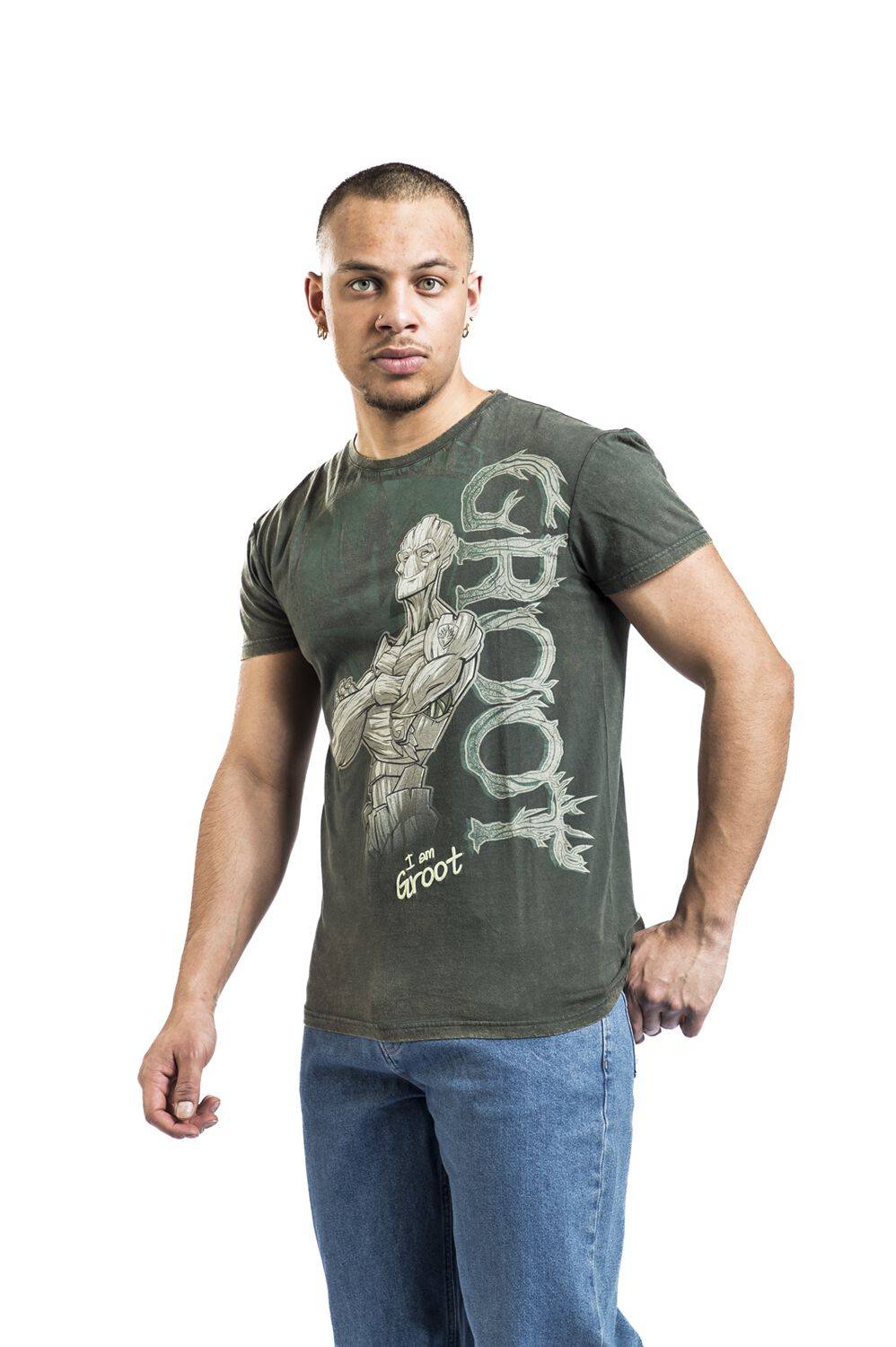 EMP "Groot" T-Shirt dunkelgrün von Guardians Of The Galaxy Meist gekauft