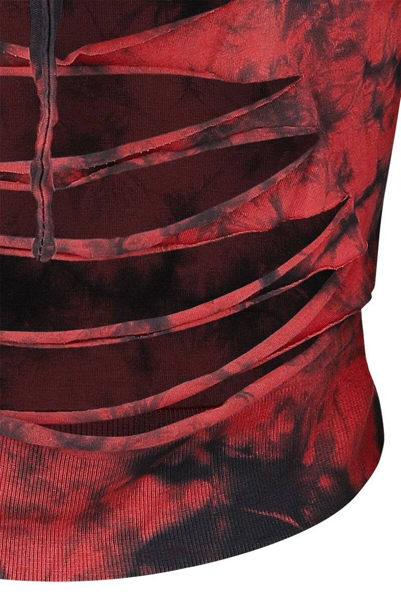 EMP "Morrigan Hood" Kapuzenpullover rot/schwarz von Innocent Kostenloser Versand