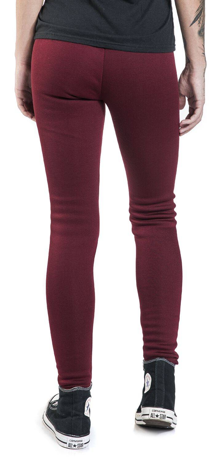 EMP "Gefütterte Winterleggings" Leggings rot von Ocultica Großer Ausverkauf