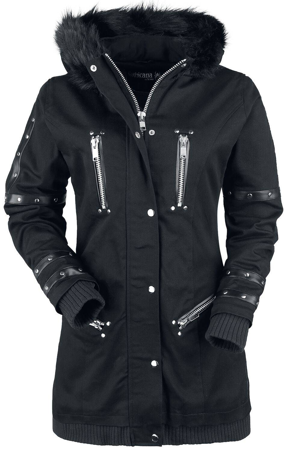 EMP Winterjacke schwarz von Gothicana by EMP Cyber Monday