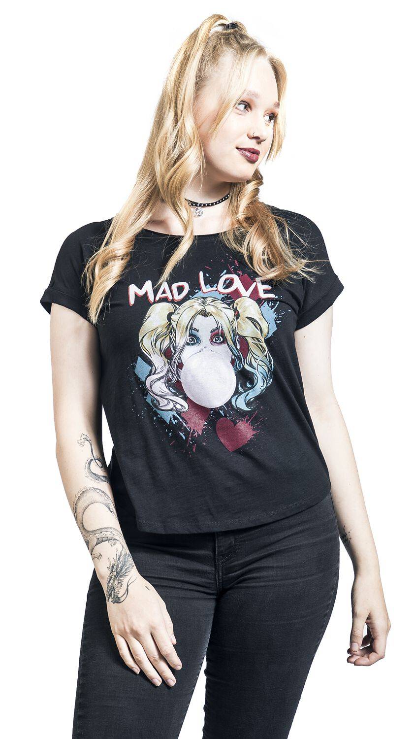 EMP "Mad Love" T-Shirt schwarz von Harley Quinn Valentinstagsangebot