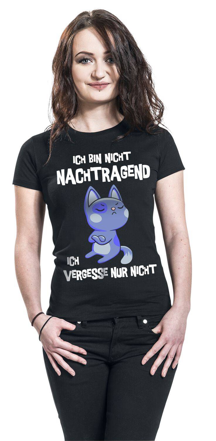 EMP "Ich bin nicht nachtragend" T-Shirt schwarz von Tierisch Neueste Mode
