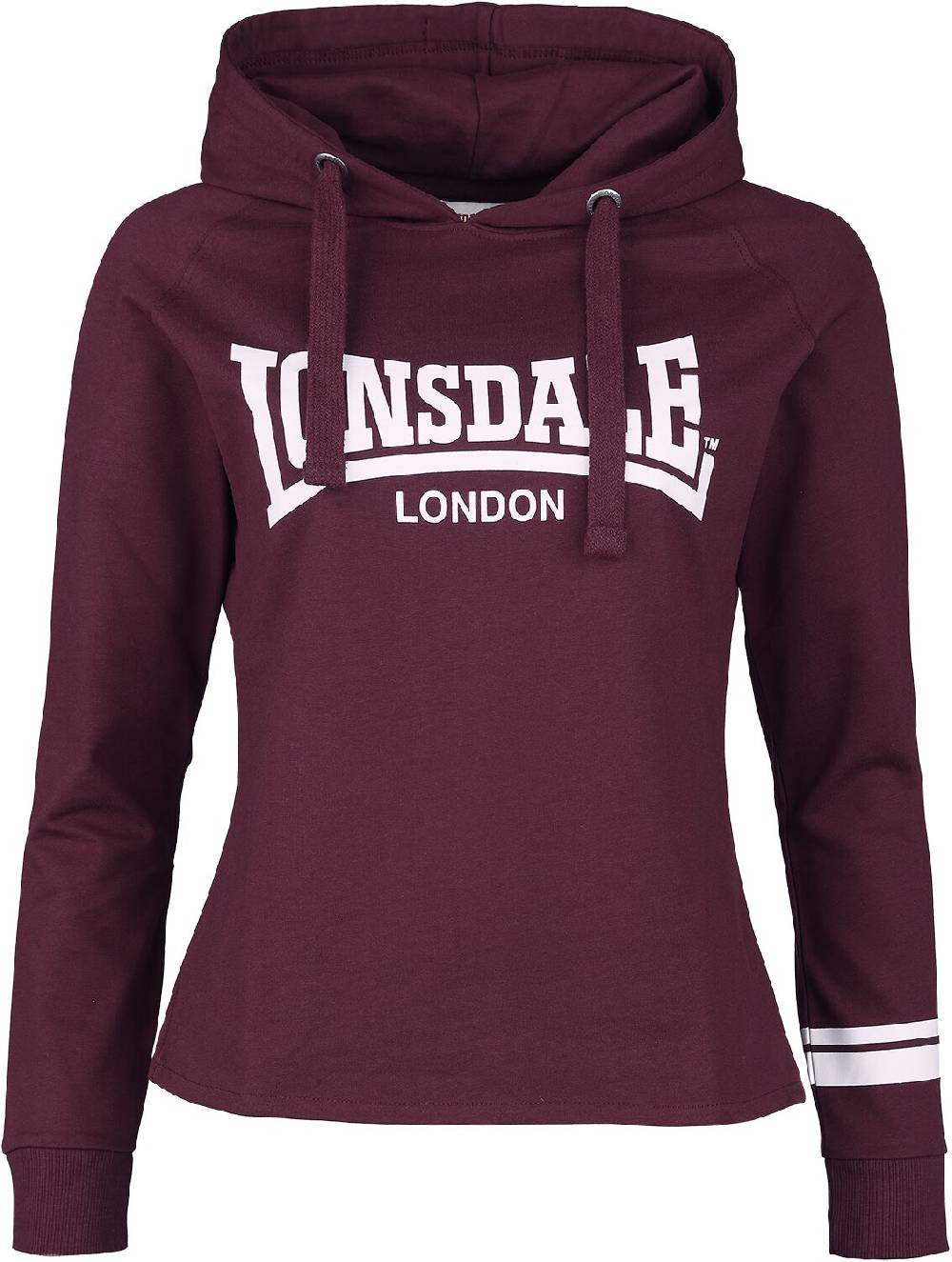 EMP "CALLANISH" Kapuzenpullover dunkelrot von Lonsdale London Saisonale Angebote