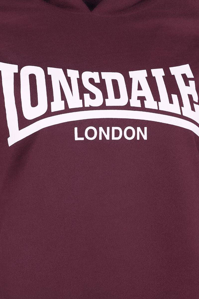 EMP "CALLANISH" Kapuzenpullover dunkelrot von Lonsdale London Saisonale Angebote
