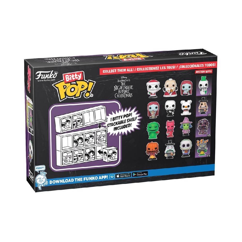 EMP "Pumpkin King, Mayor, Barrel + Mystery Figur (Bitty Pop! 4 Pack) Vinyl Figuren" Funko Bitty Pop! von The Nightmare Before Christmas Letzte 3 Tage