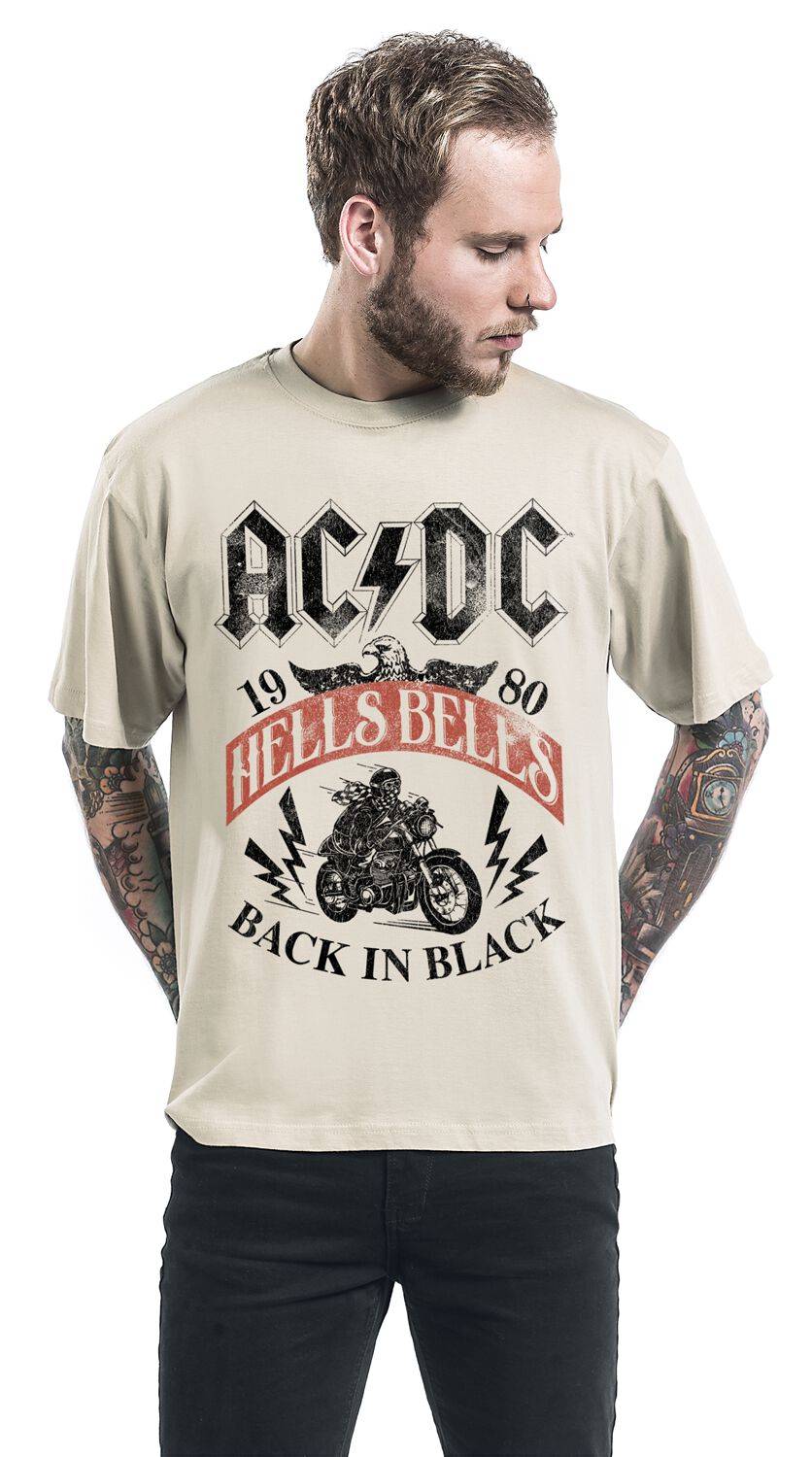 EMP "Hells Bells 1980" T-Shirt beige von AC/DC Neueste Stile