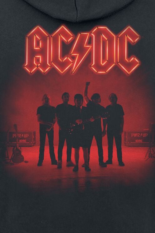 EMP "PWR Up" Kapuzenjacke schwarz von AC/DC Bis zu 50% Rabatt