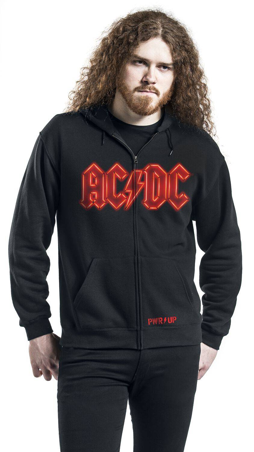 EMP "PWR Up" Kapuzenjacke schwarz von AC/DC Bis zu 50% Rabatt