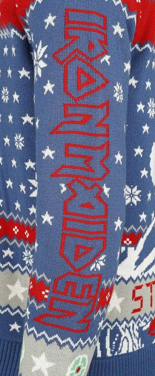 EMP "Holiday Sweater 2024" Weihnachtspullover multicolor von Iron Maiden Vierteljährliche Förderung