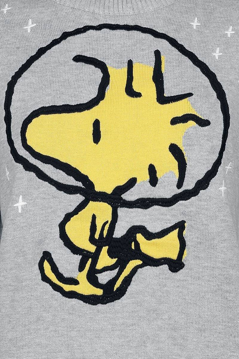 EMP "Woodstock" Strickpullover grau meliert von Peanuts Kostenloser Versand international