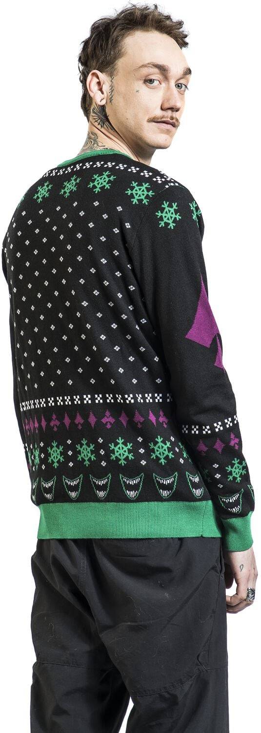 EMP "The Joker - Ha Ha Ha Ha Holidays" Weihnachtspullover multicolor von Batman Großer Ausverkauf