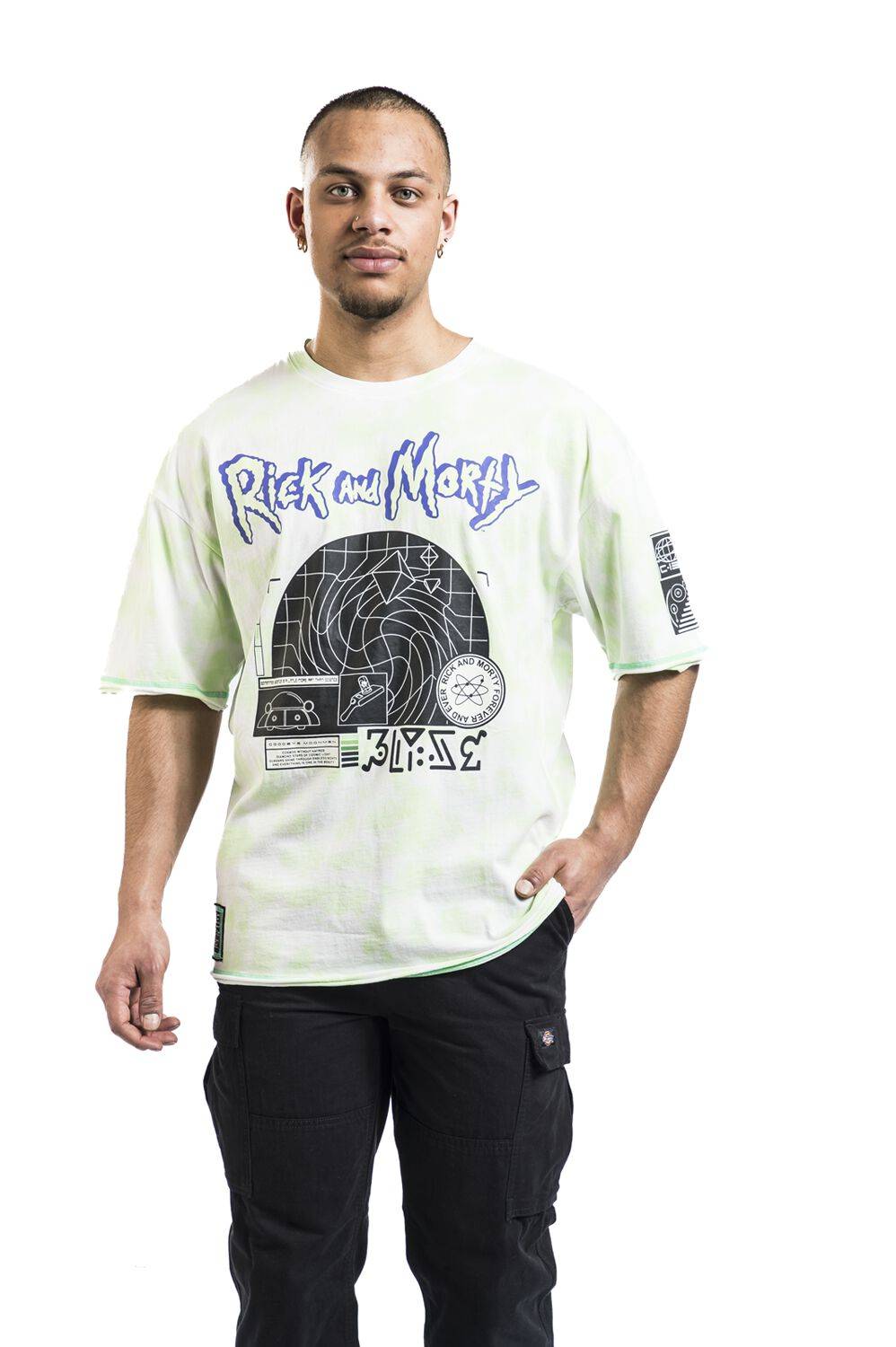 EMP "Goodbye Moonmen" T-Shirt grün von Rick And Morty Heißer Verkauf