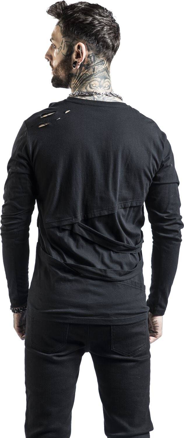 EMP Langarmshirt schwarz von Gothicana by EMP Top Angebot