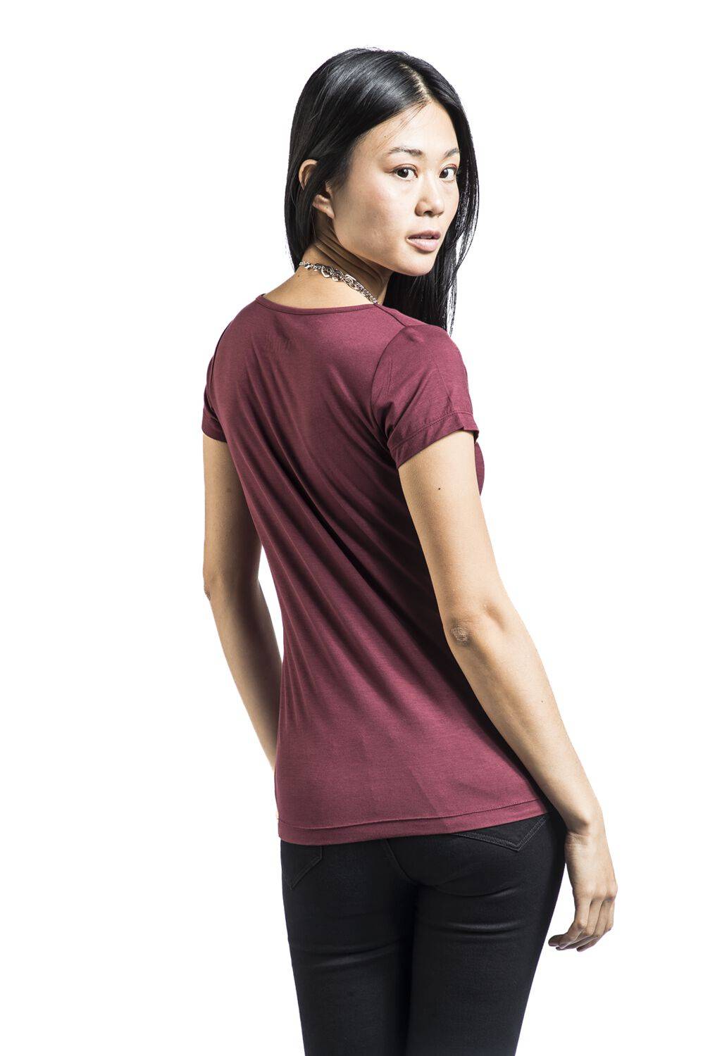 EMP T-Shirt dunkelrot von Black Premium by EMP Neueste Mode