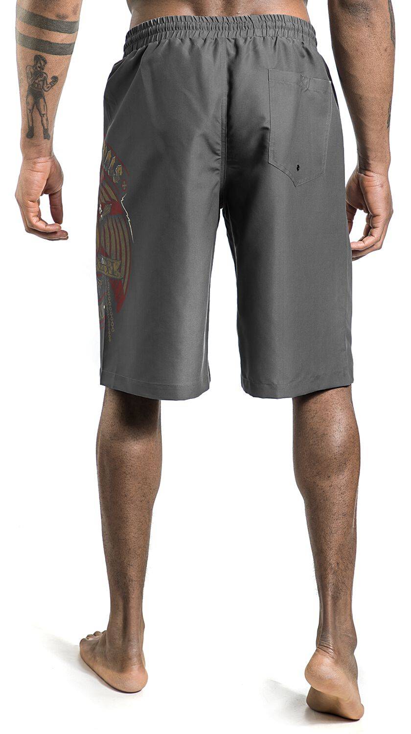 EMP Badeshort grau von Rock Rebel by EMP Neuheiten