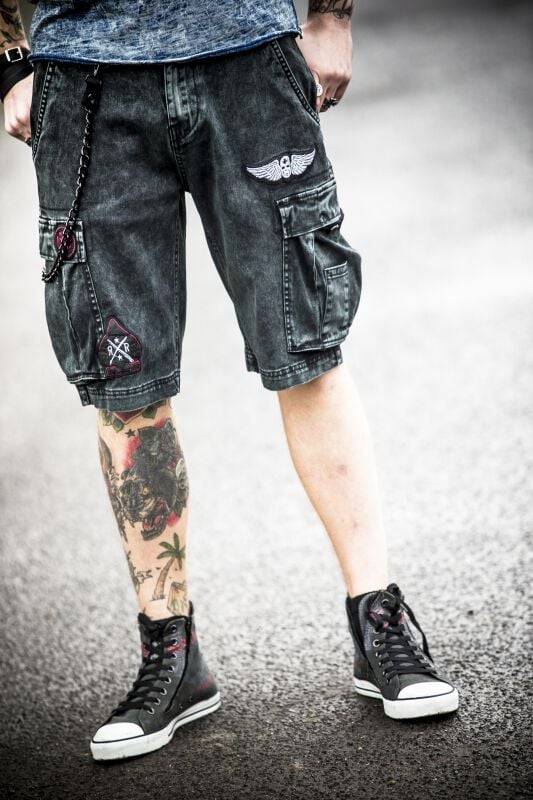 EMP Short dunkelgrau von Rock Rebel by EMP Räumungsverkauf