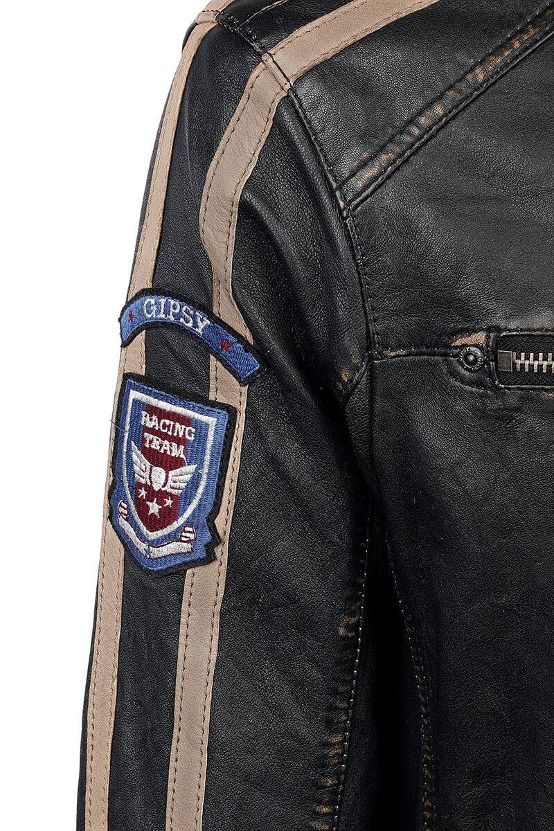 EMP "Race" Lederjacke dunkelbraun von Gipsy Kauf eins, bekomm eins gratis