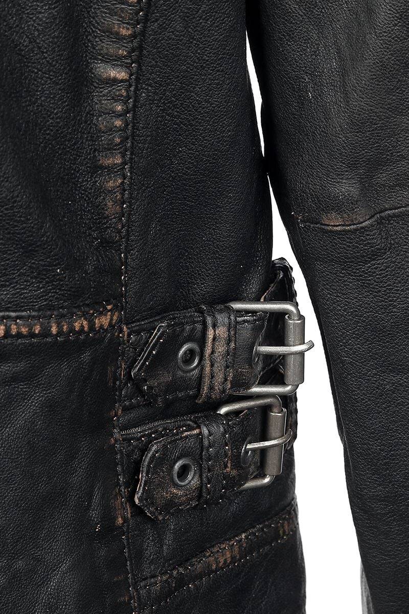 EMP "Race" Lederjacke dunkelbraun von Gipsy Kauf eins, bekomm eins gratis