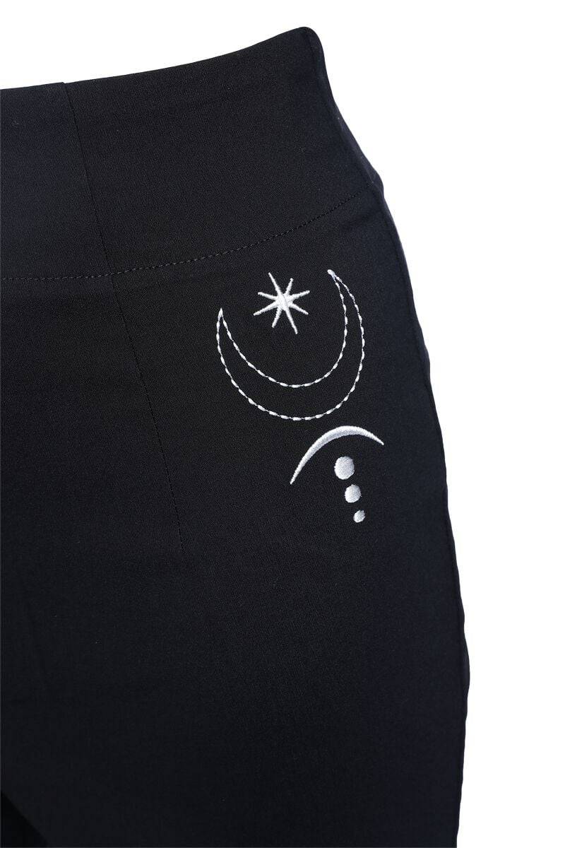 EMP "Eclipse Trousers" Stoffhose schwarz von Hell Bunny Begrenzte Freigabe