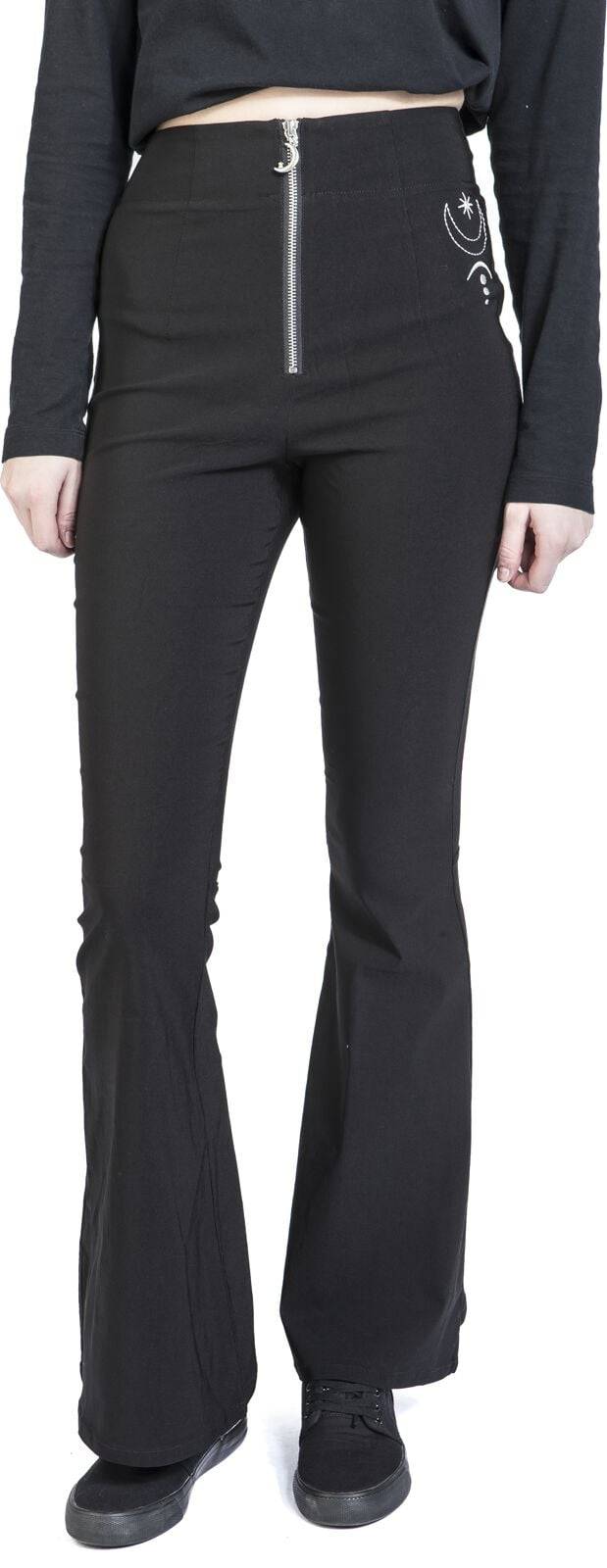 EMP "Eclipse Trousers" Stoffhose schwarz von Hell Bunny Begrenzte Freigabe