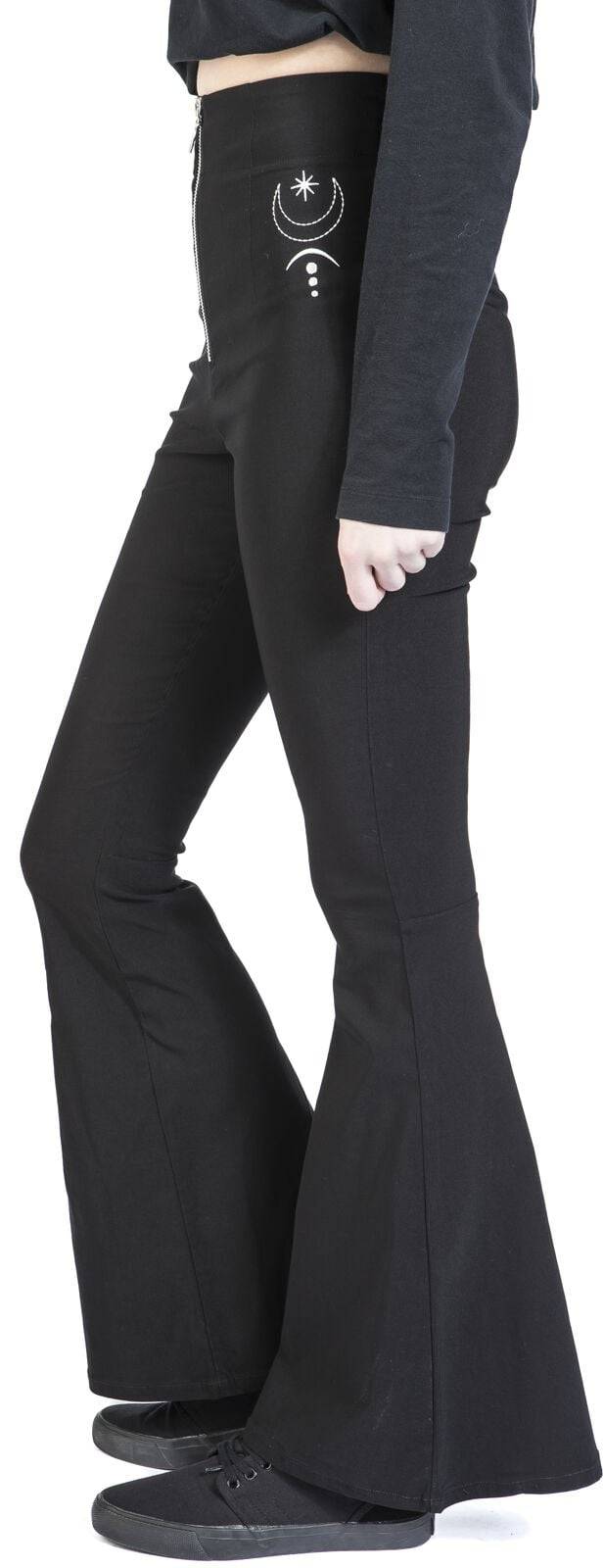 EMP "Eclipse Trousers" Stoffhose schwarz von Hell Bunny Begrenzte Freigabe