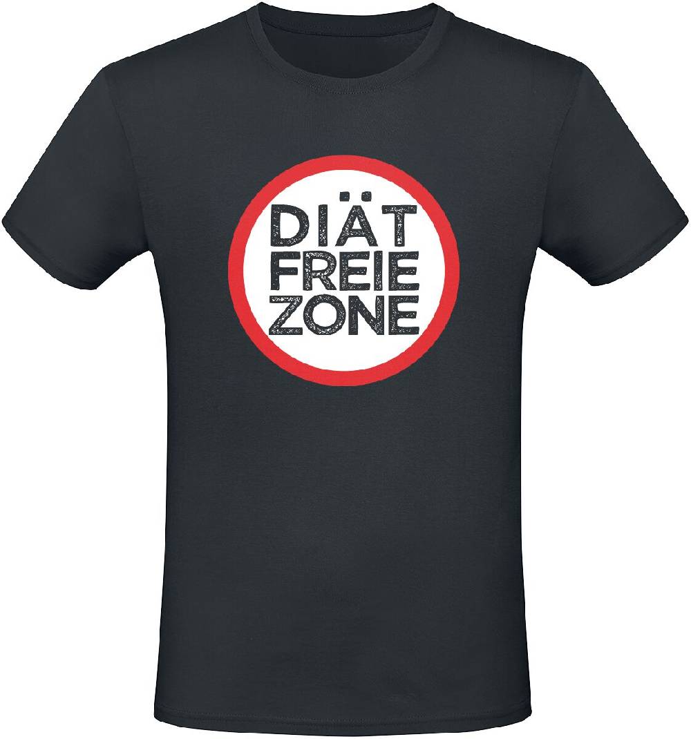 EMP "Diätfreie Zone" T-Shirt schwarz von Food Letzte 3 Tage