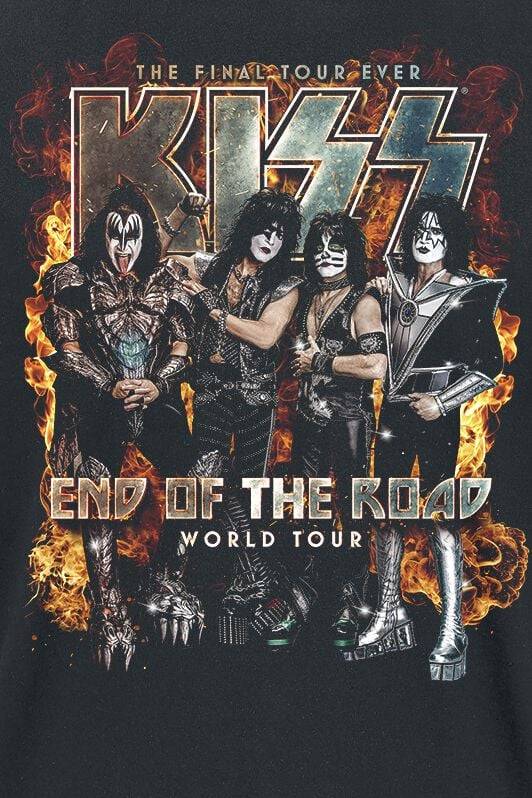 EMP "EOTR World Tour Burning" T-Shirt schwarz von Kiss im Angebot