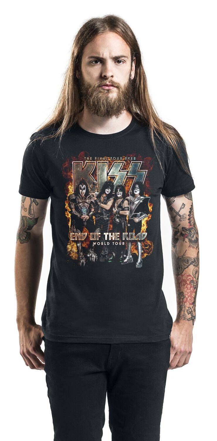 EMP "EOTR World Tour Burning" T-Shirt schwarz von Kiss im Angebot