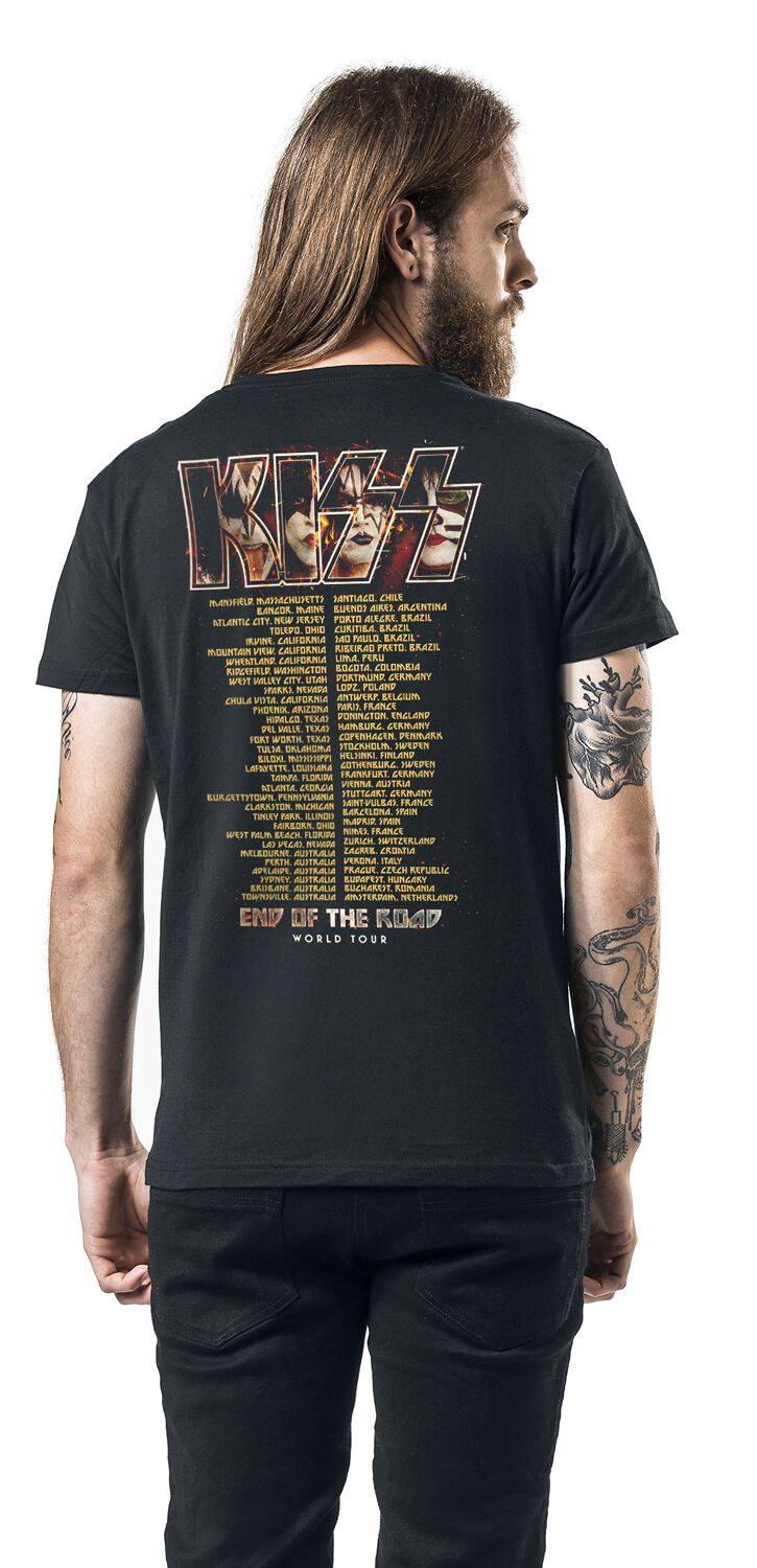 EMP "EOTR World Tour Burning" T-Shirt schwarz von Kiss im Angebot