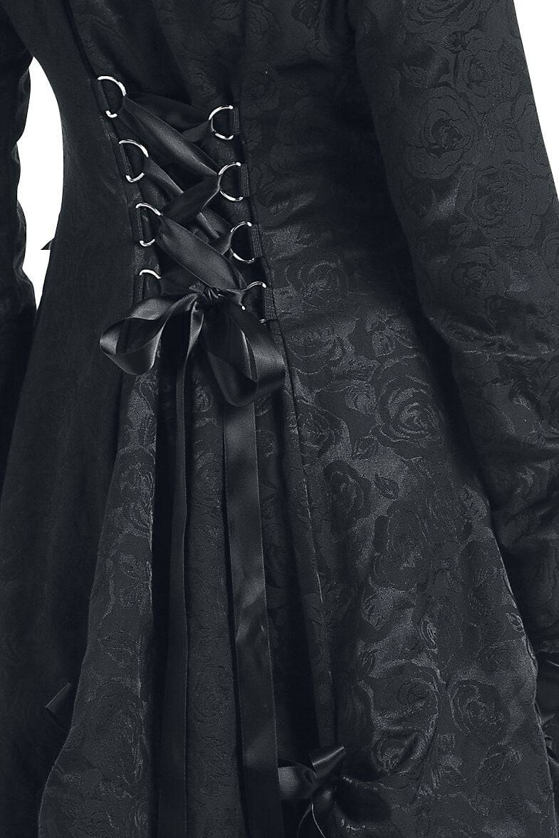 EMP "Alice Rose Coat" Wintermantel schwarz von Poizen Industries Kostenloser Versand
