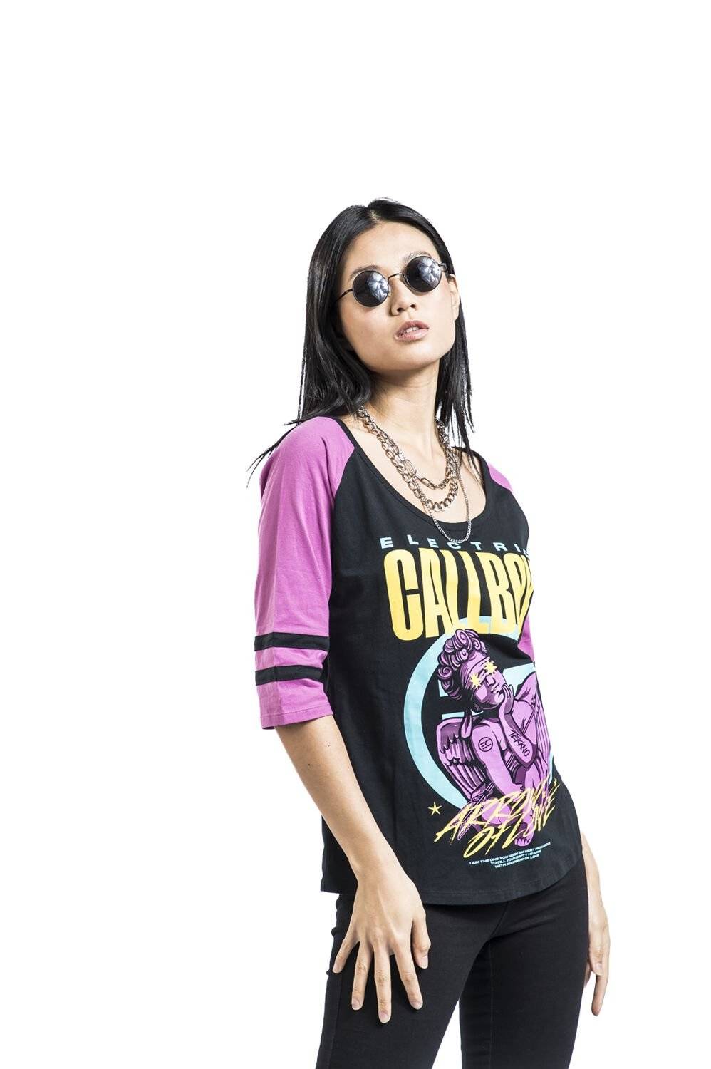 EMP "EMP Signature Collection" Langarmshirt schwarz/pink von Electric Callboy Limitierter Zeitrabatt