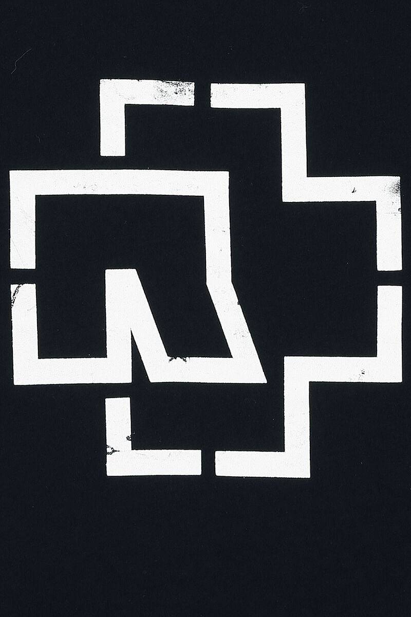 EMP "Weiße Balken" T-Shirt schwarz von Rammstein Fabrikpreis