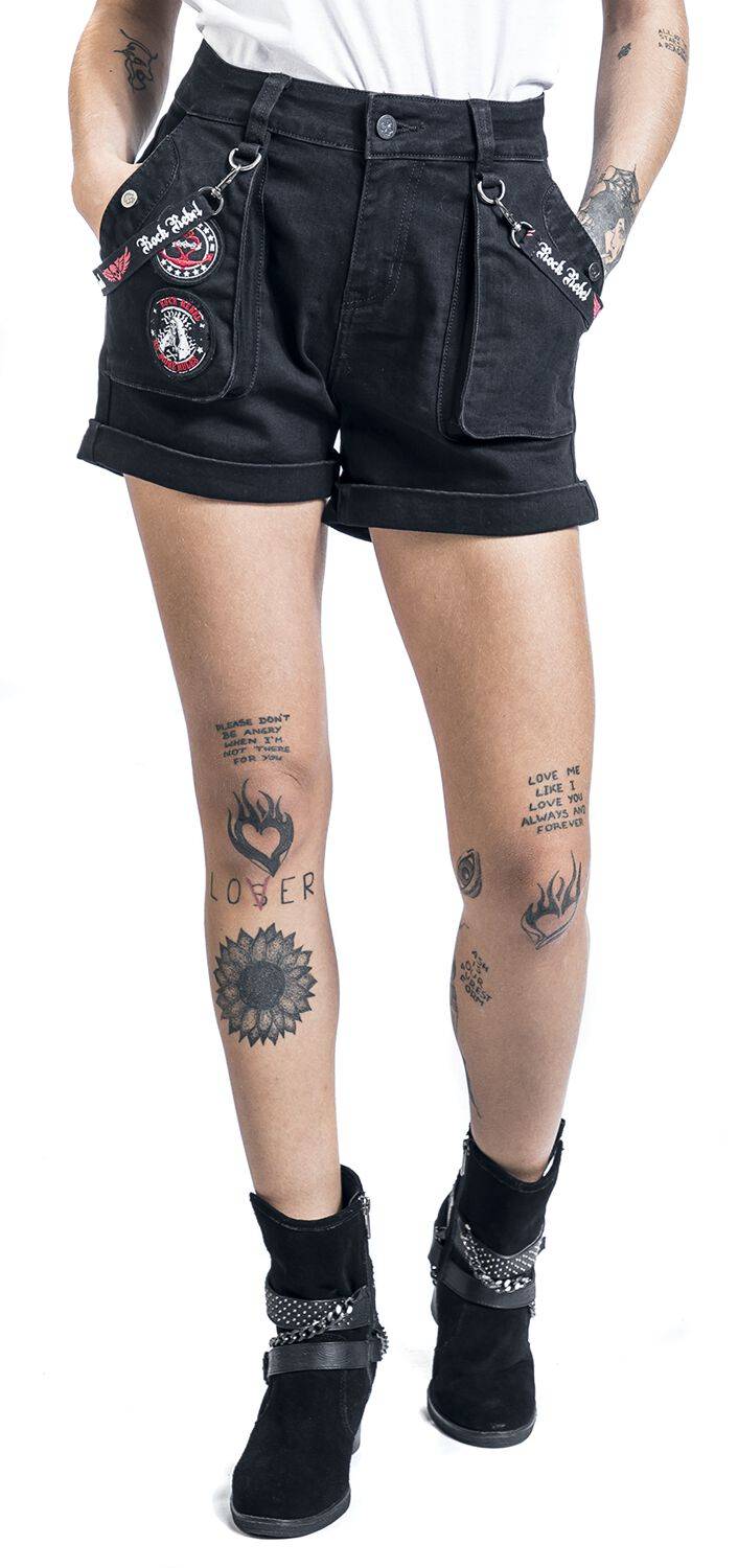 EMP Short schwarz von Rock Rebel by EMP Heißer Verkauf