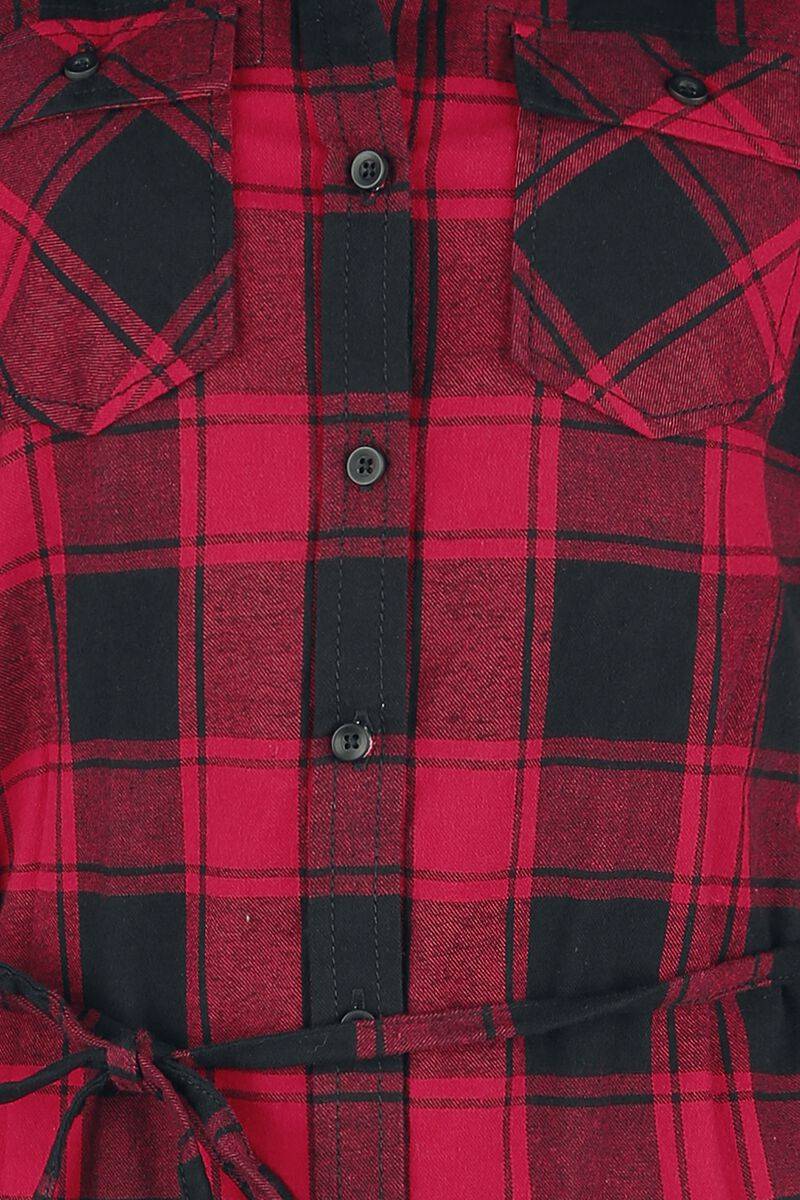 EMP "Ladies Longshirt Lucy" Langarmhemd rot/schwarz von Brandit Speichern exportieren