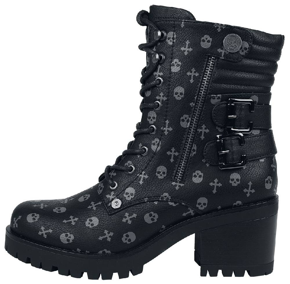 EMP Boot schwarz von Rock Rebel by EMP Black Friday Preise