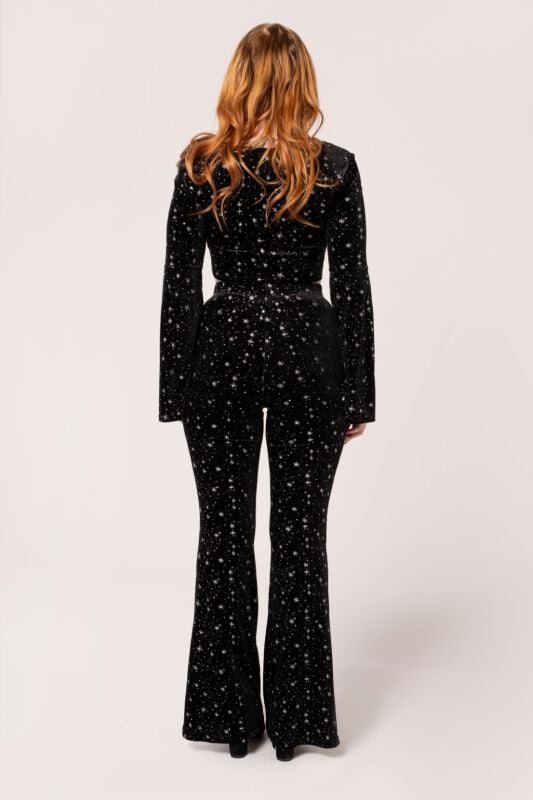 EMP "Vela Trousers" Stoffhose schwarz/weiß von Hell Bunny Outlet