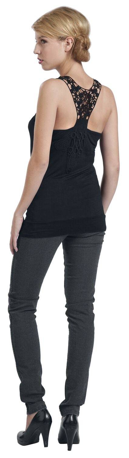 EMP "Laced Racerback" Top schwarz von RED by EMP Blitzangebot