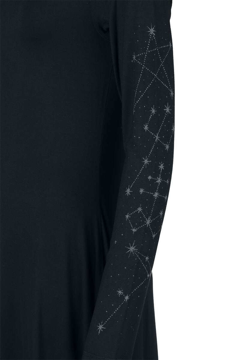 EMP "Crescent Doom Dress" Kurzes Kleid schwarz von KIHILIST by KILLSTAR VIP-Rabatte