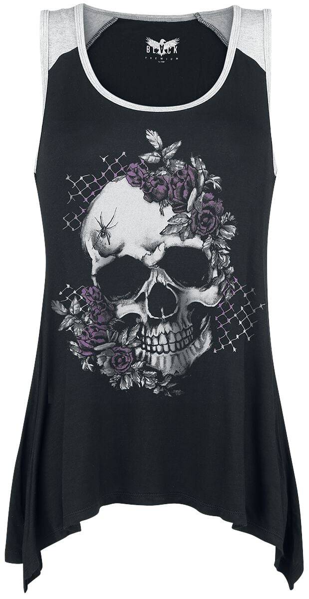 EMP Top schwarz/grau von Black Premium by EMP Begrenzte Freigabe