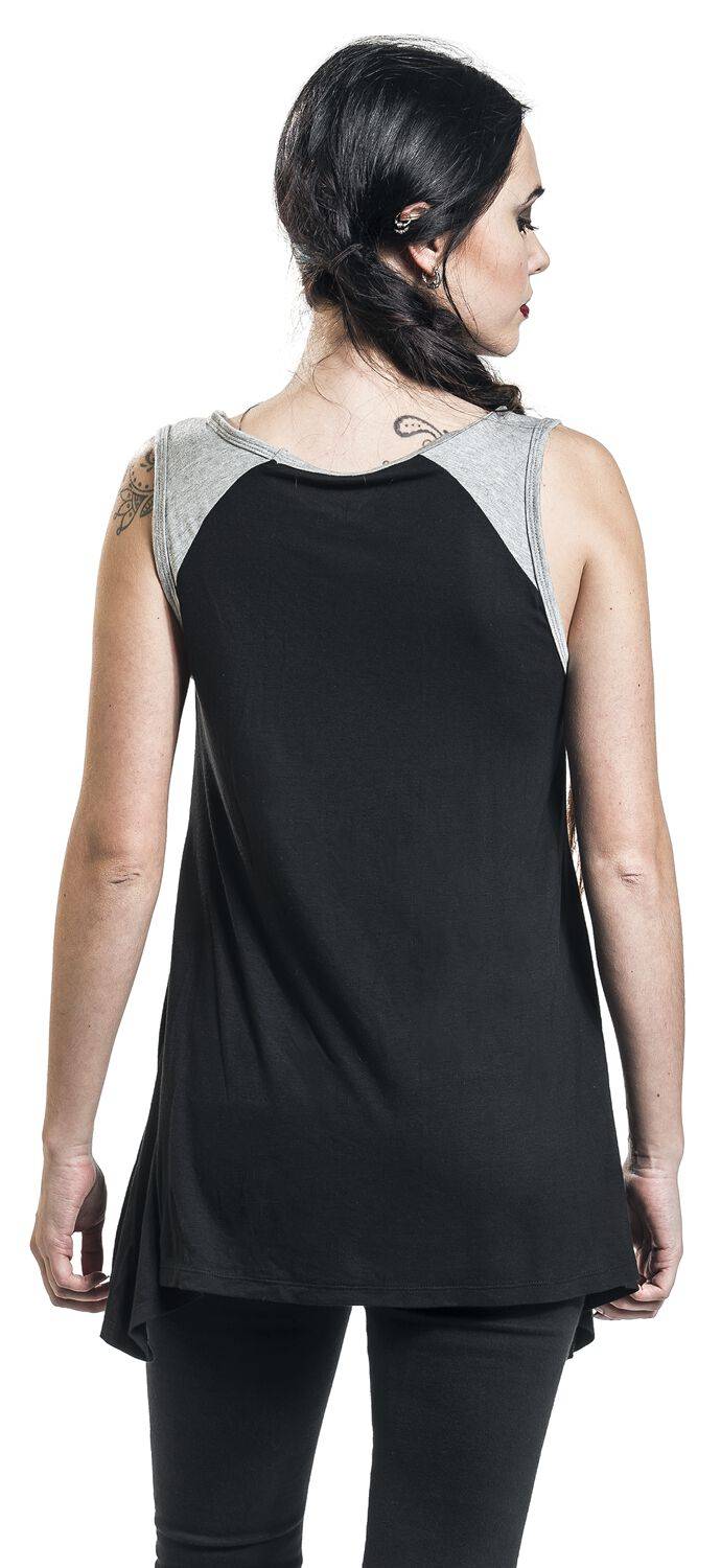 EMP Top schwarz/grau von Black Premium by EMP Begrenzte Freigabe