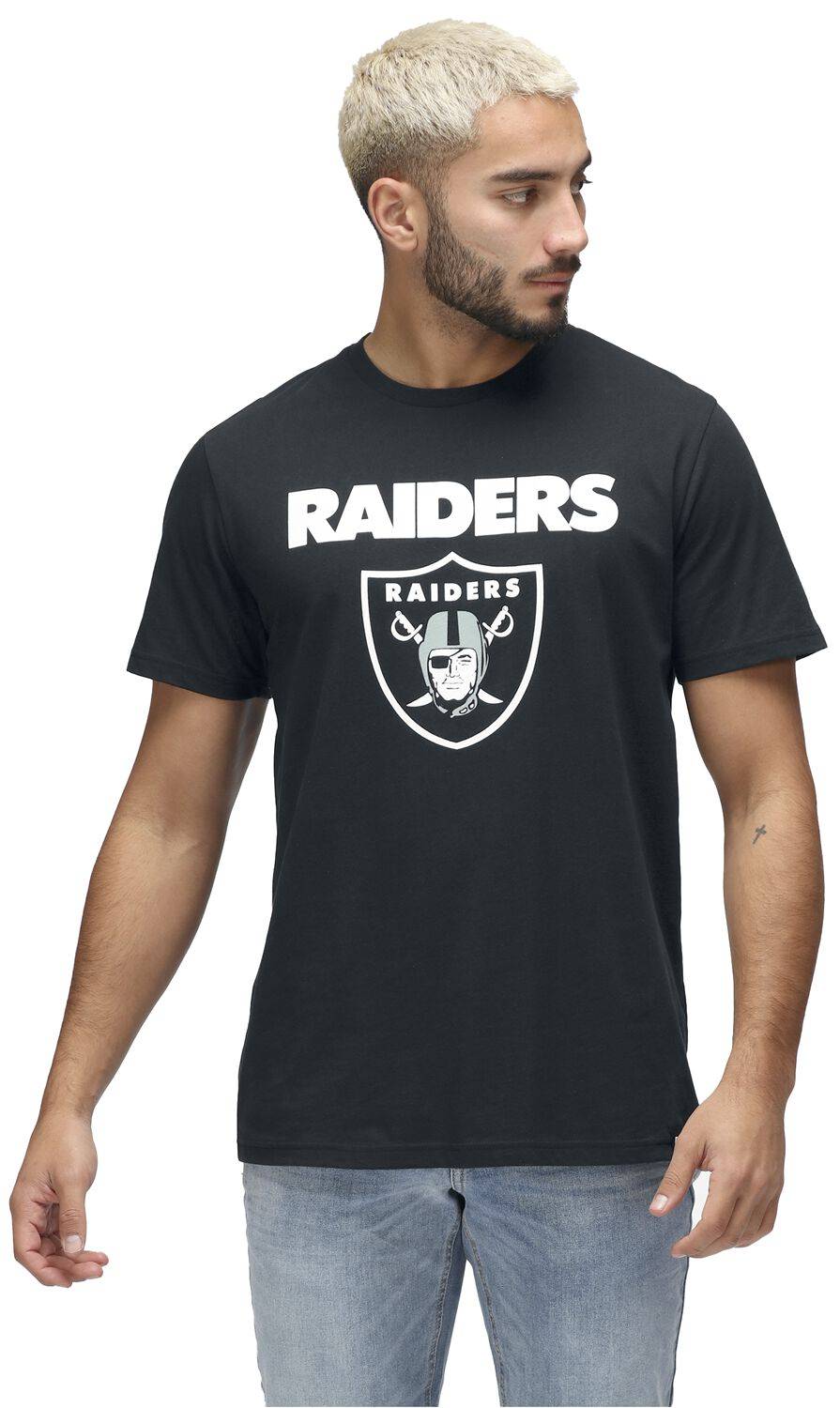 EMP "NFL Raiders Logo" T-Shirt schwarz von Recovered Clothing Begrenztes Angebot