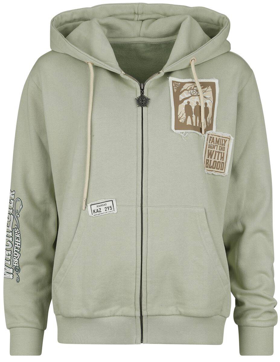 EMP "Winchester Brothers" Kapuzenjacke grün von Supernatural Muttertagsangebot