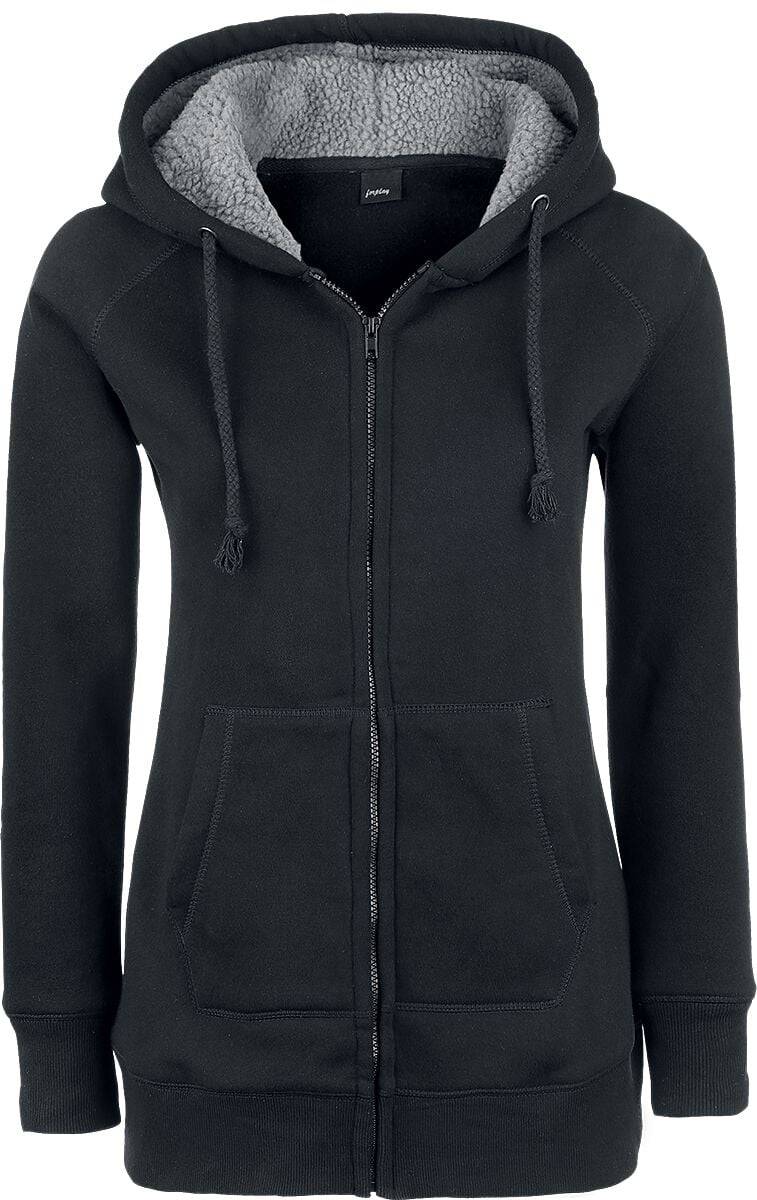 EMP "Teddy Hoodie" Kapuzenjacke schwarz von Forplay Vatertagsangebot
