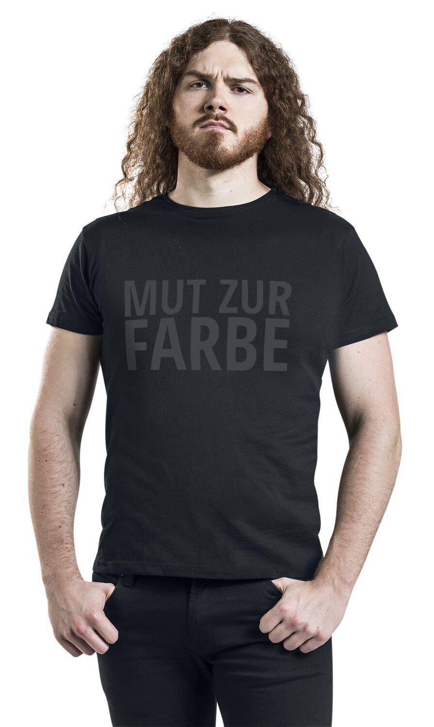 EMP "Mut zur Farbe" T-Shirt schwarz von Sprüche Kauf eins, bekomm eins gratis
