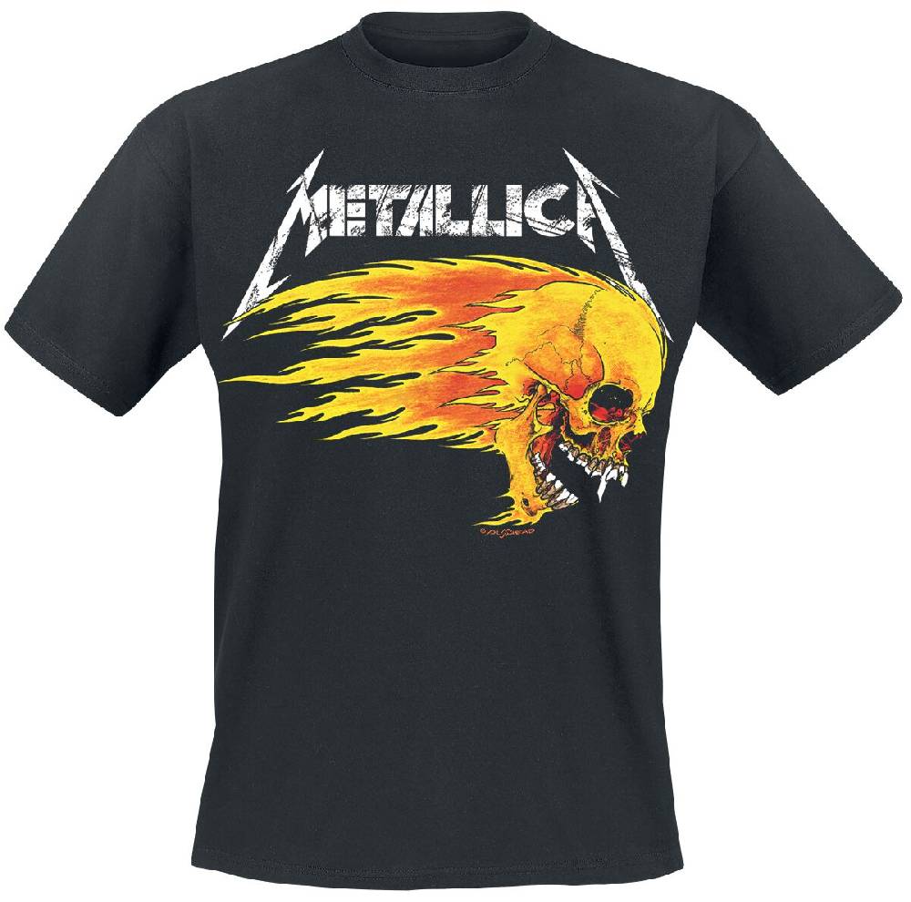 EMP "Flaming Skull Tour Tee" T-Shirt schwarz von Metallica Sonderangebote