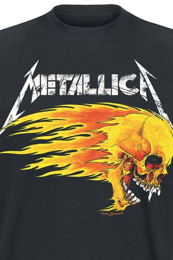 EMP "Flaming Skull Tour Tee" T-Shirt schwarz von Metallica Sonderangebote