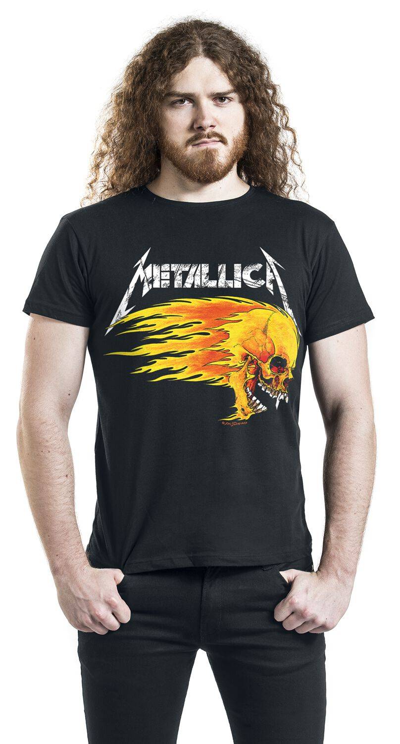EMP "Flaming Skull Tour Tee" T-Shirt schwarz von Metallica Sonderangebote