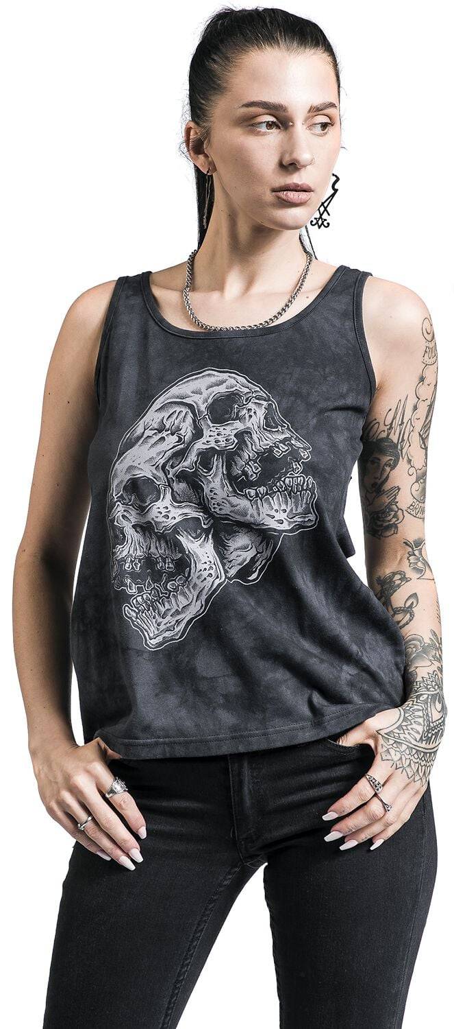EMP Top grau von Rock Rebel by EMP Bis zu 65% Rabatt